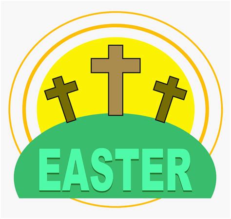 Easter Religious Clipart - Cross Clip Art Easter, HD Png Download - kindpng