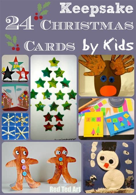 Christmas Card Ideas for Kids - Red Ted Art - Make crafting with kids easy & fun