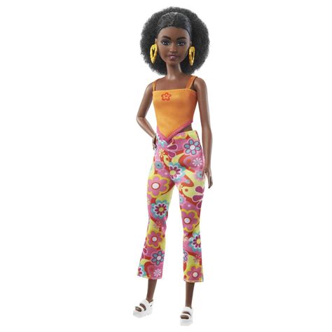 Buy BarbieDoll, Kids Toys, Curly Black Hair and Petite Body Type, Barbie Fashionistas, Y2K-Style ...