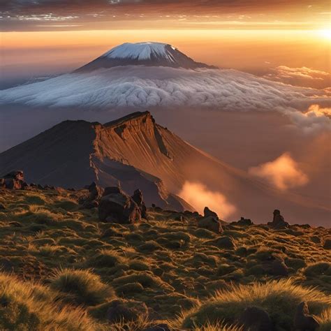 Premium Photo | Mount Kilimanjaro climb sunrise accomplishment breathtaking challenging