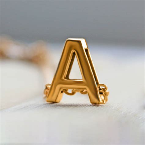 a to z alphabet gold necklaces by rabal | notonthehighstreet.com