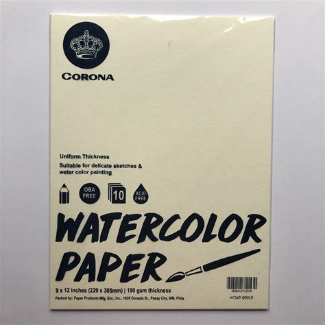 Corona Watercolor Paper 9"x12" | Lazada PH