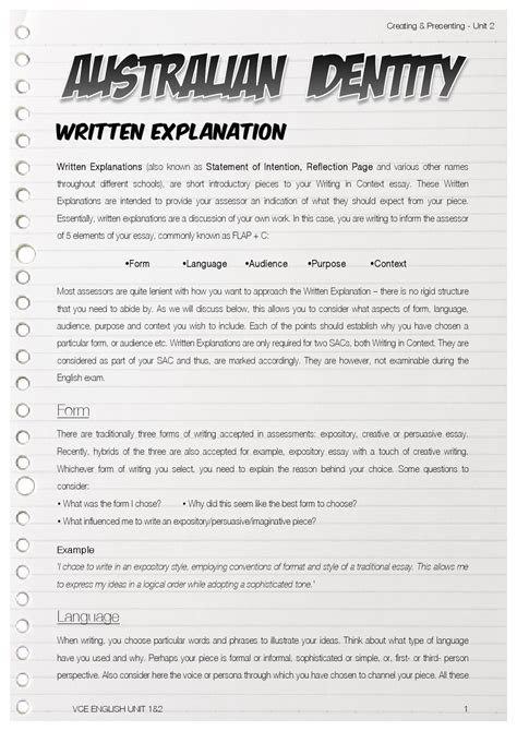 Australian identity written explanation by Mr K - Issuu