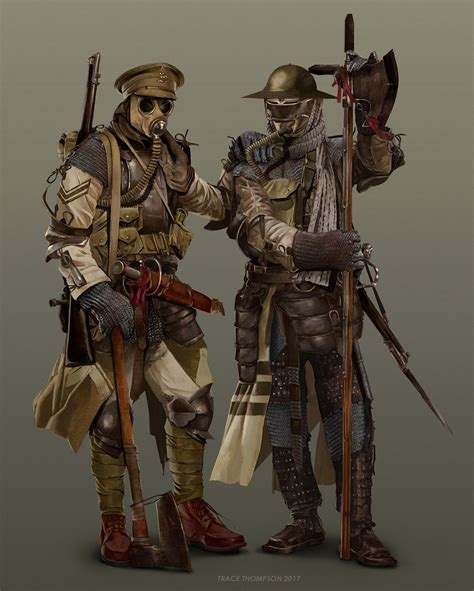 Personal work | Dieselpunk, Concept art characters, Armor concept