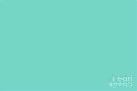 Pastel Tropical Aqua / Turquoise / Blue Green Solid Color Digital Art by PIPA Fine Art - Simply ...