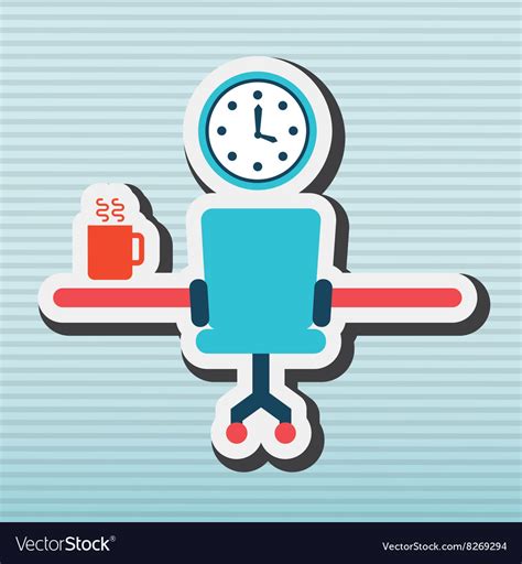 Office icon design Royalty Free Vector Image - VectorStock