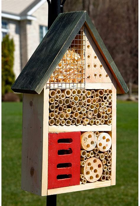 Wooden Insect House and Hotel Natural Bug Habitat Attracts | Etsy