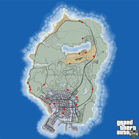 GTA 5 Shop Robberies Map - Video Games, Walkthroughs, Guides, News, Tips, Cheats