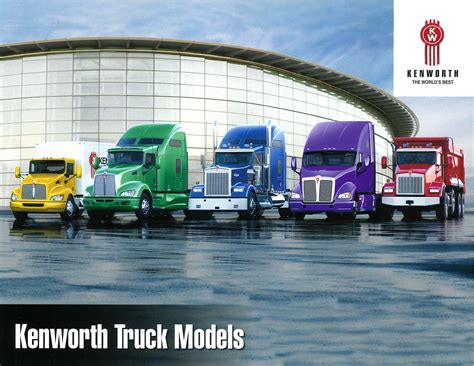 Kenworth Truck models brochure features 'World's Best Trucks'