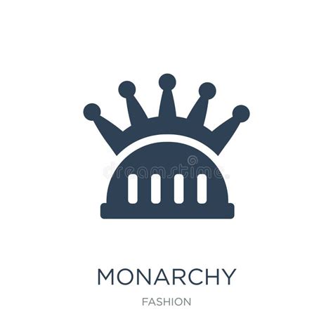 Monarchy Icon Vector Sign and Symbol Isolated on White Background, Monarchy Logo Concept Stock ...