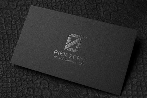 Minimalistic Black Business Card Design