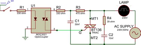 Switching AC load using Triac