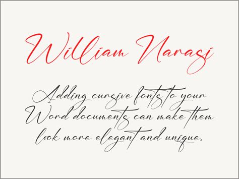 The Best Cursive Fonts for Word in 2024