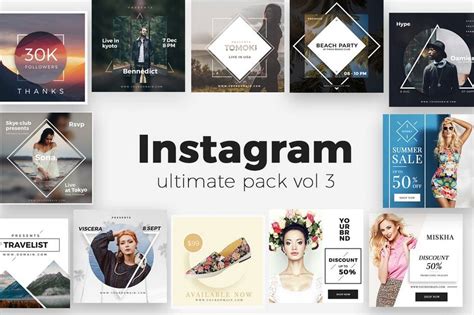 50+ Best Instagram Templates & Banners