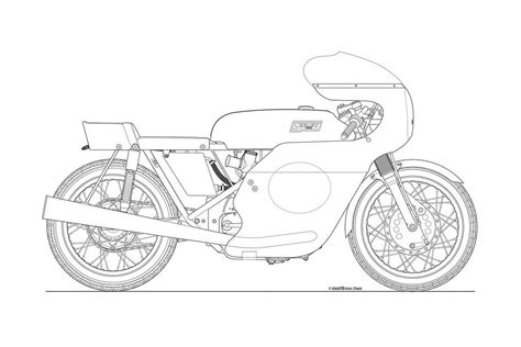 Photos: Some Classic Motorcycle Line Art Drawings