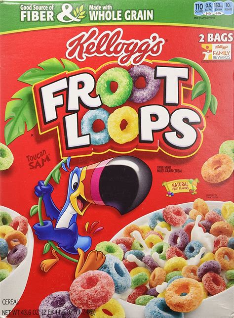 Kellogg's Froot Loops Breakfast Cereal 43.6 Oz, Malaysia | Ubuy