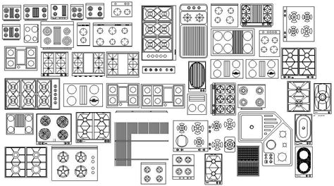 Kitchen Appliances AutoCAD Blocks - Cadbull