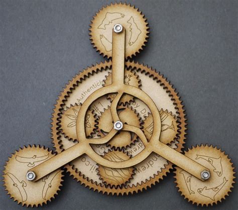 Gearbug #1 by dustinandrews. | Wooden gears, Laser cut wood, Laser cutting