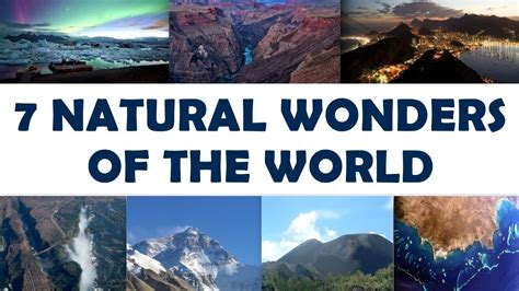 7 Natural Wonders Of The World Map