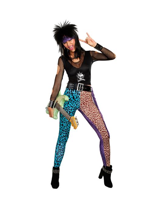 Dreamgirl Women's Hair Band 80's Rock Costume Set - Walmart.com