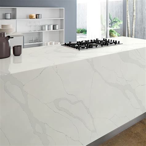 Marble Textures Calacatta Quartz Stone White Quartz Engineered Stone Countertop