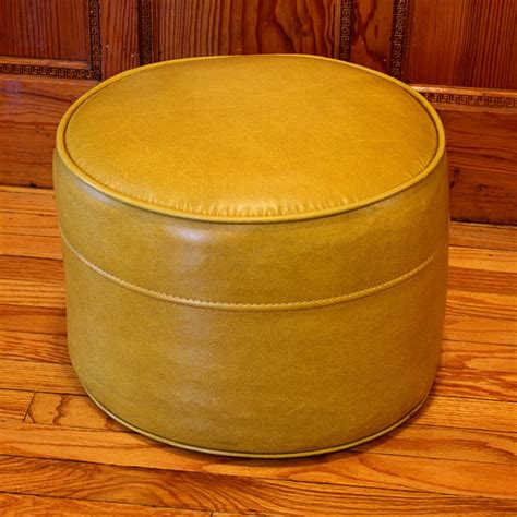 Vintage foot stool hassock ottoman footrest round | Etsy