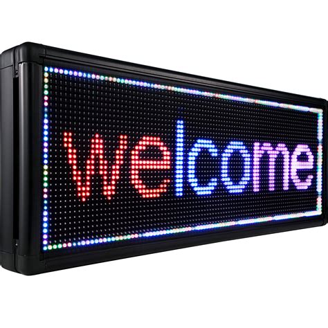 Led Scrolling Sign 40" x 15" P10 Led Sign Digital Led Message Display Board | eBay