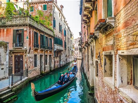 Romantic Gondola scene on canal in Venice Photograph by JR Photography - Pixels