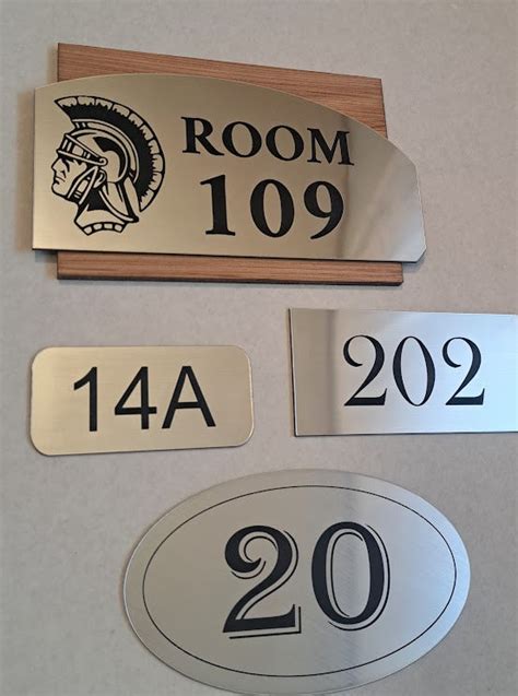 Room Number Signs | Westview Gifts and Engravings