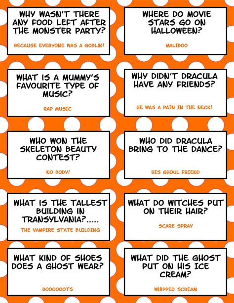 Free Printable Halloween Jokes For Kids - Halloween Lunch Box Jokes Halloween Tags, Funny ...