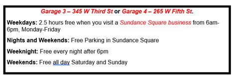 Paid Parking Rates – Sundance Square