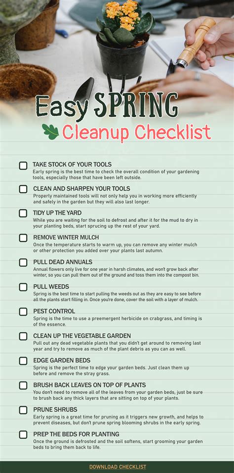 Easy Spring Cleanup Checklist