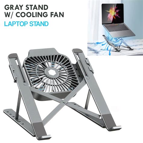 Foldable Laptop Stand With Cooling Fan Heat Dissipation For Desktop MacBook Air Pro Stand ...