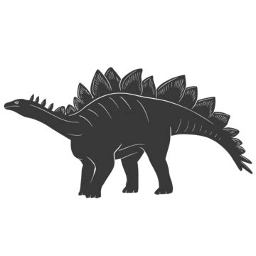 Stegosaurus Dino Silhouette Vector, Stegosaurus Vector, Art Dinosaurs, Cute Dinosaurs PNG and ...