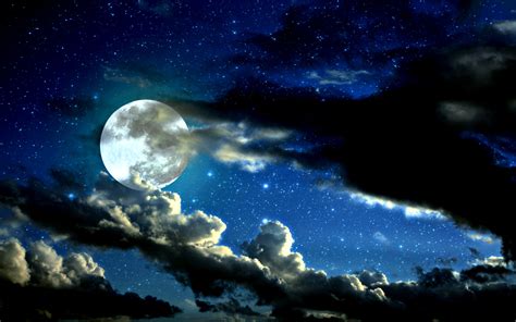 Night Sky Moon Wallpapers Images Photos Pictures Backgrounds