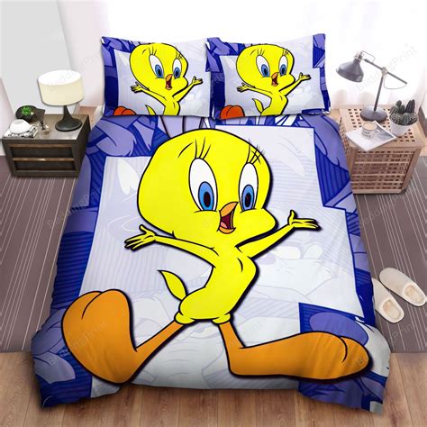 Tweety From Looney Tunes, Lovely Bird Bed Sheets Spread Duvet Cover Bedding Sets - HomeFavo