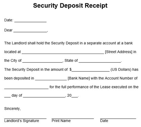 25+ Free Deposit Receipt Templates for (Cash, Security, Installment etc.) - Best Collections