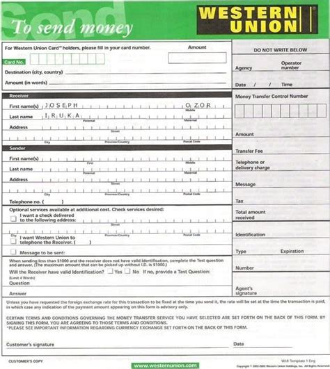 Pin by Latrina Mike on Western union | Send money, Money template, Western union money transfer