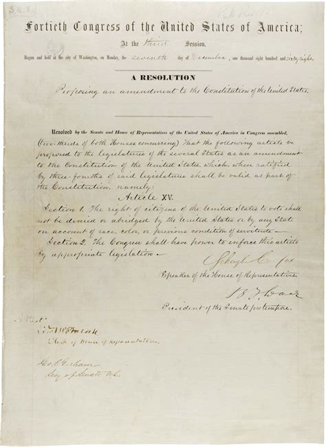 Fifteenth Amendment | Definition, Significance, & Facts | Britannica