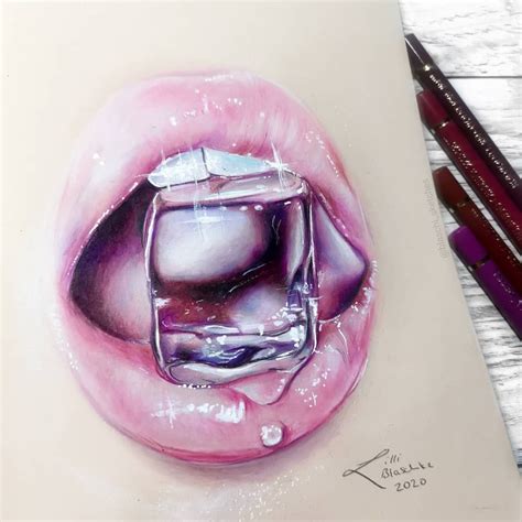 mouth eating drawing realistic - Google Search | Lip drawing, Lips drawing, Prismacolor art