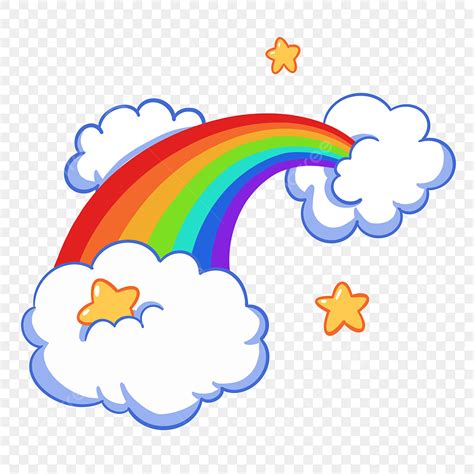 Rainbow Cloud Clipart Transparent PNG Hd, Cartoon Rainbow Cloud, Rainbow Clipart, Rainbow ...