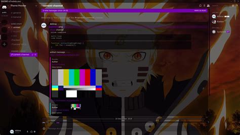 Theme NARUTO! for Discord download on VSThemes.org