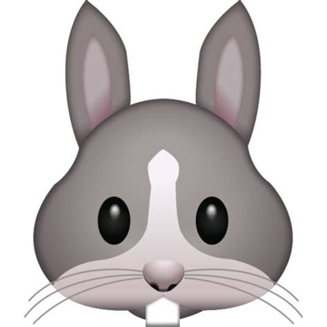 Rabbit Face Emoji | 배경화면, 이모티콘, 토끼