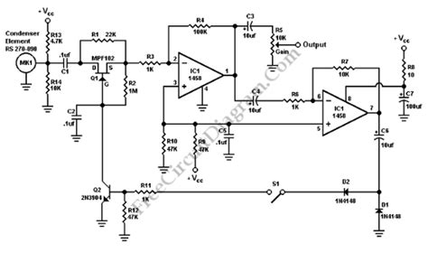 Audio Speech Compressor – Electronic Circuit Diagram