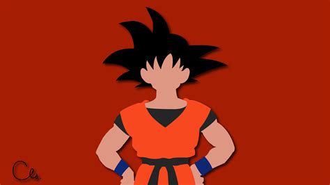 Son Goku Minimalist 4K Wallpaper, HD Minimalist 4K Wallpapers, Images and Background ...