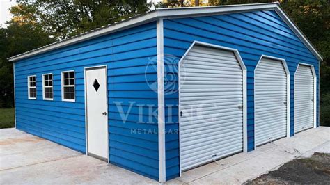 30'x30'x9' Prefab Metal Garage | 30x30 Steel Garage