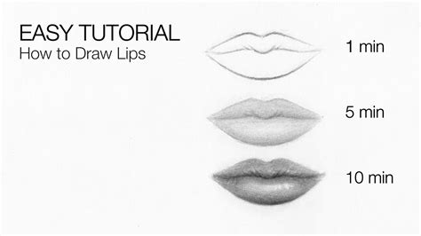 How To Draw Male Lips Easy Learn how to draw a mouth in this video tutorial