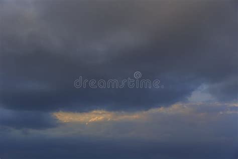 Storm clouds at sunset stock image. Image of landscape - 152621137