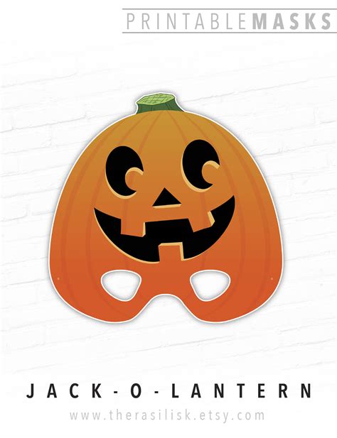 Halloween Mask, Jack-o-lantern Printable Mask, Happy Pumpkin Costume, Jack O Lantern, Masquerade ...