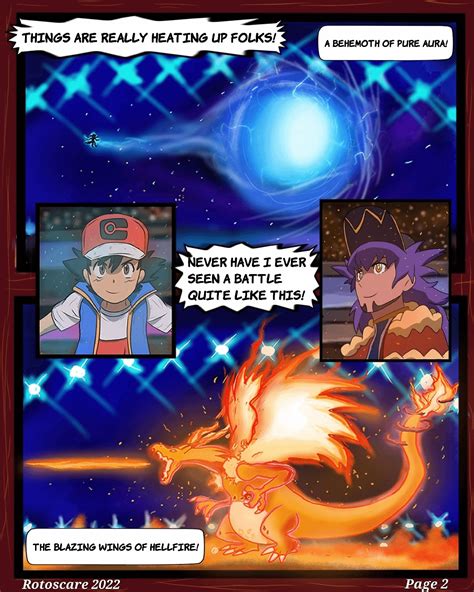 Final Round Begins! Ash Vs. Leon! Art by (@rotoscare) : r/pokemonanime